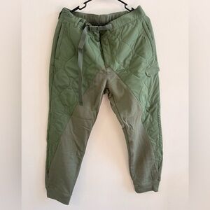 Adidas ADX Men's Olive Quilted Joggers Pants